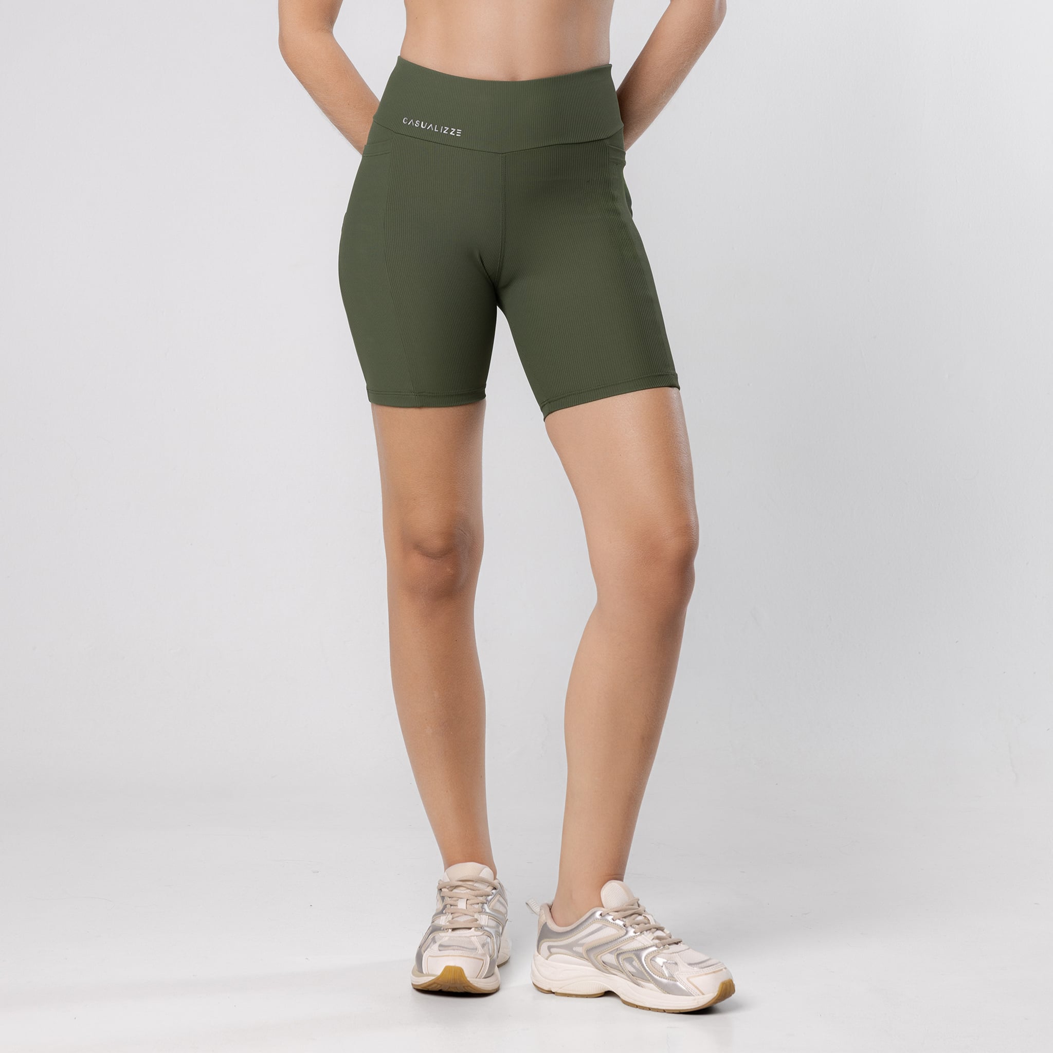 Short Feminino Academia Bolso Fitness Corrida