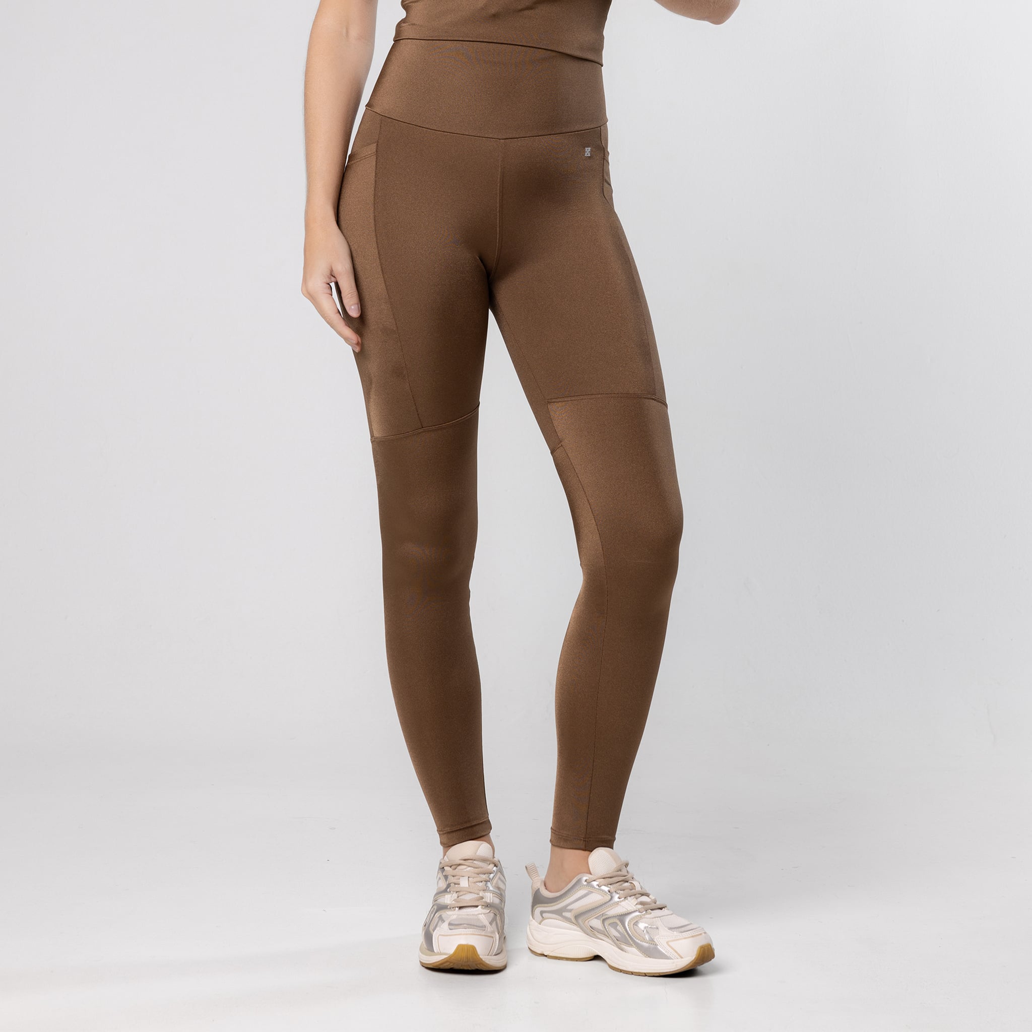 Calça Legging Feminina Academia Bolsos Refletivo