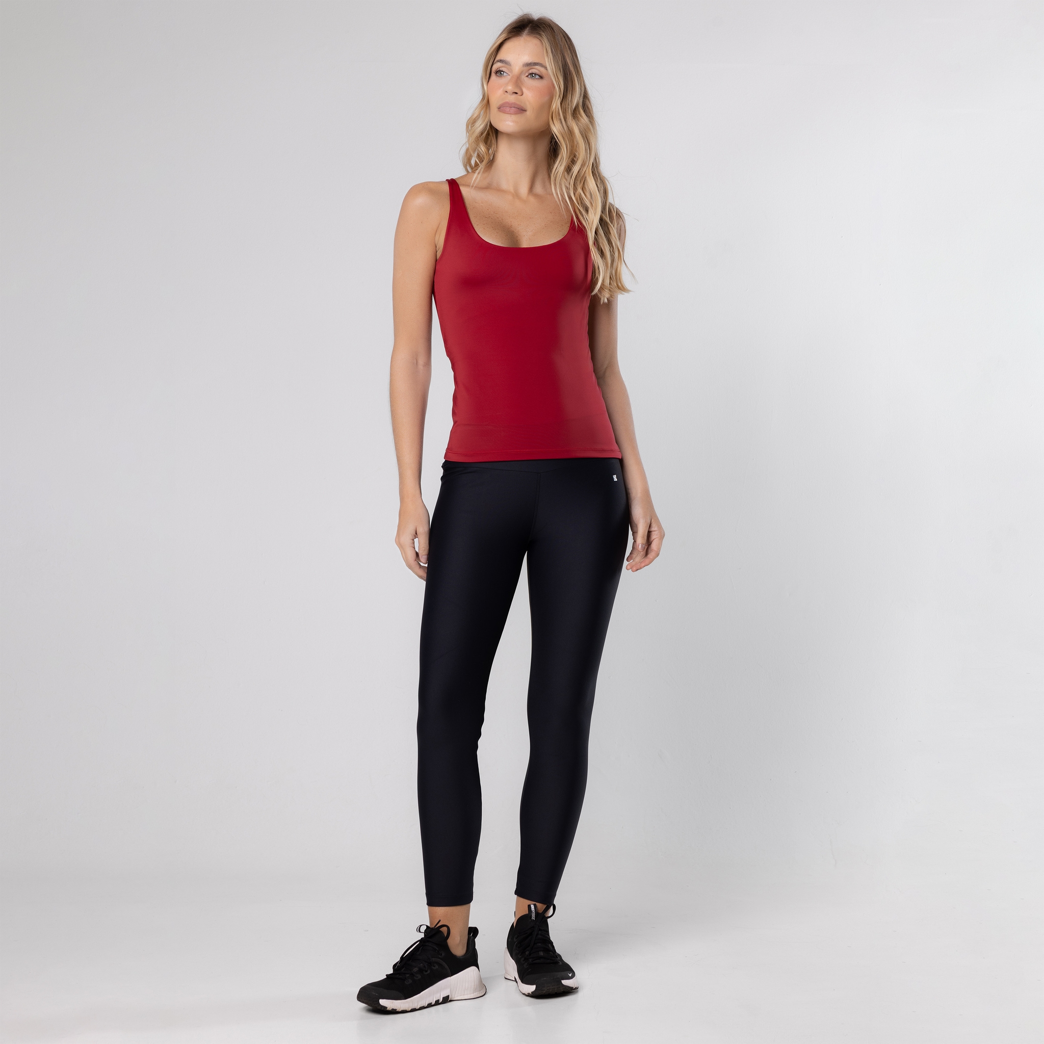 Blusa Regata Feminina Modeladora Camisete Compressão Fitness