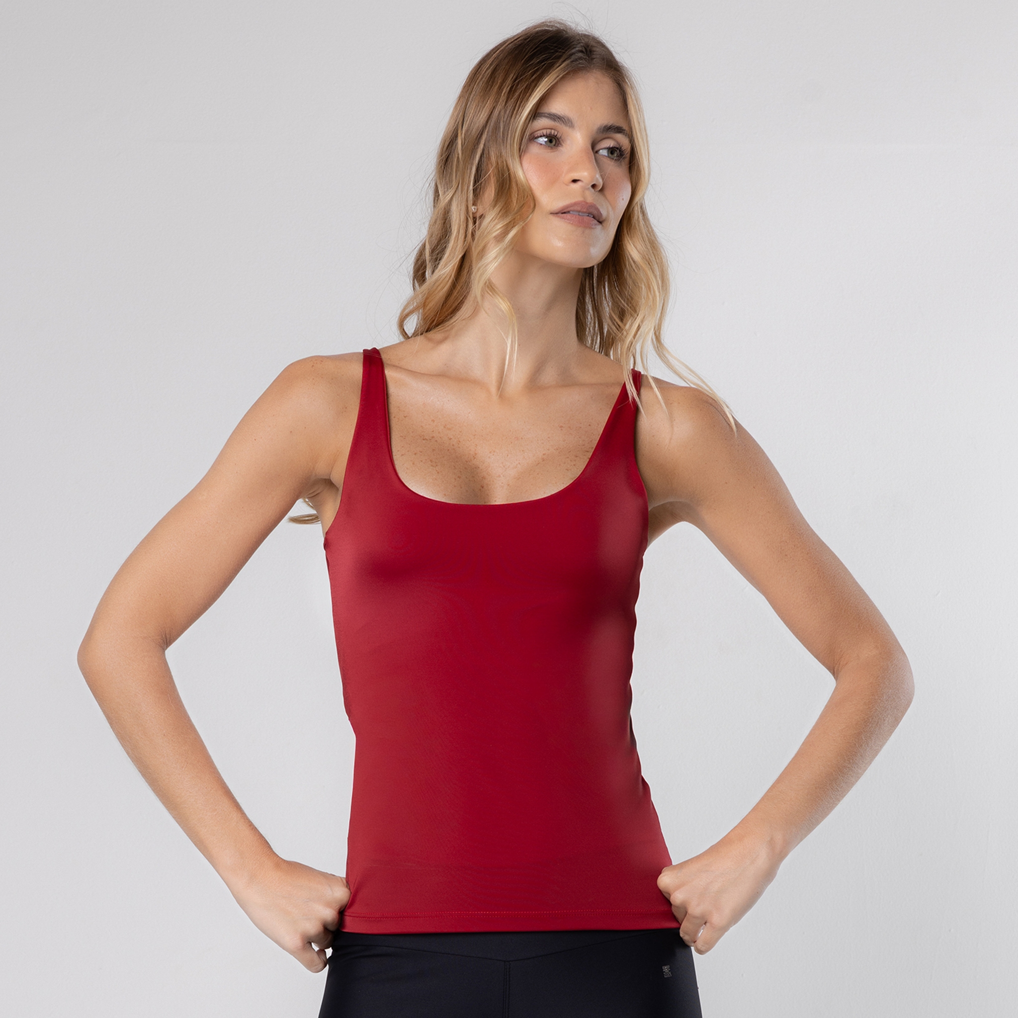 Blusa Regata Feminina Modeladora Camisete Compressão Fitness