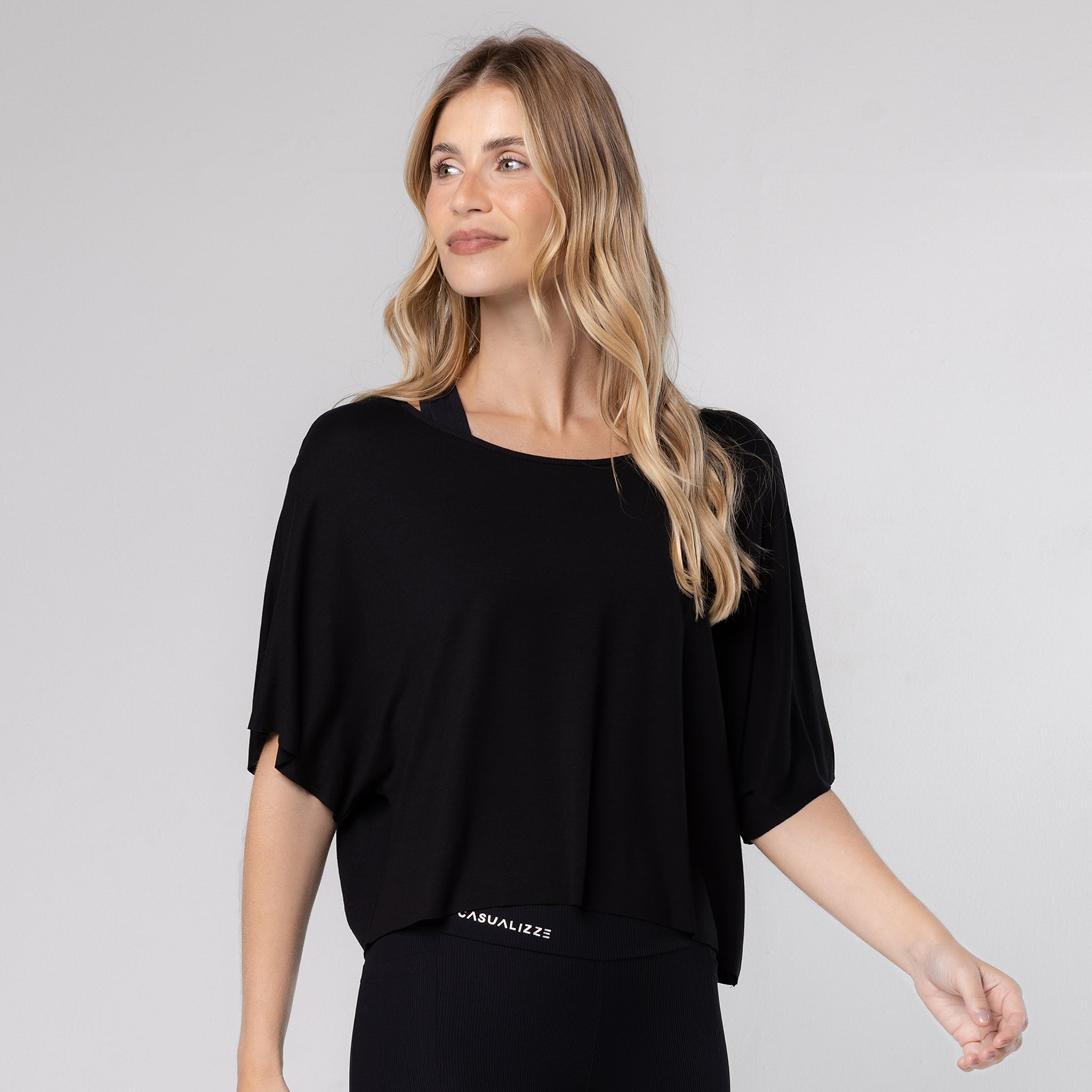 Blusa Viscose Transpassada Costas